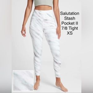 Athleta Salutation Stash Pocket II 7/8 Tight XS